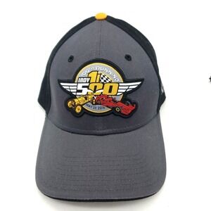Indy 500 100th Running Hat Gray Black Yellow Adjustable New Era Racing